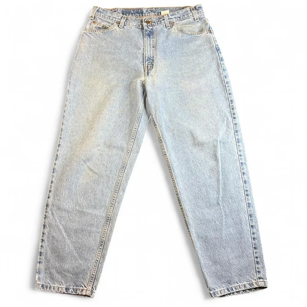 Vintage Levis Orange Tab 560 USA Made Loose Tapered Jeans W34 L30 90s Denim